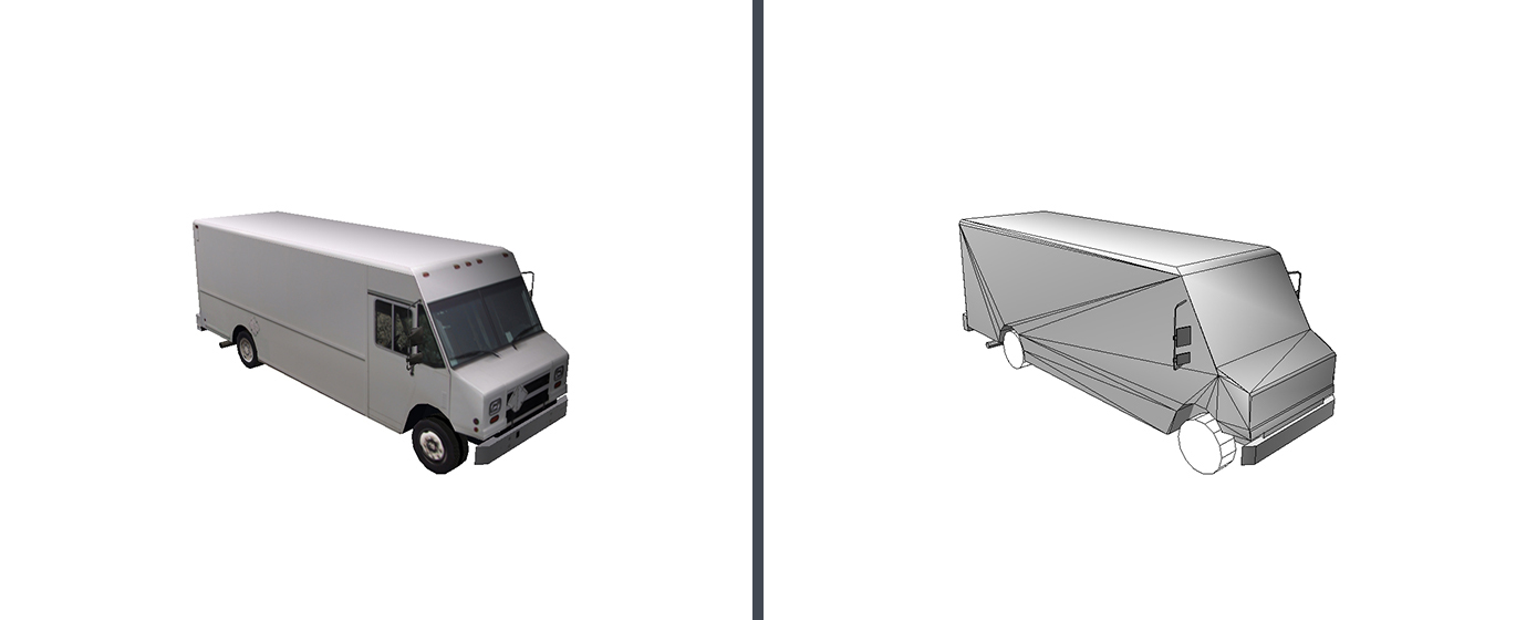 White Delivery Truck 